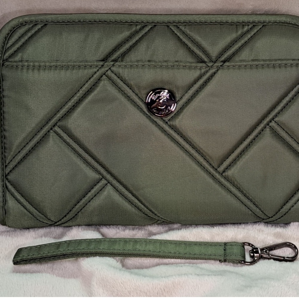 Lug Zeppelin Wristlet Wallet - Olive Green New w/ tags